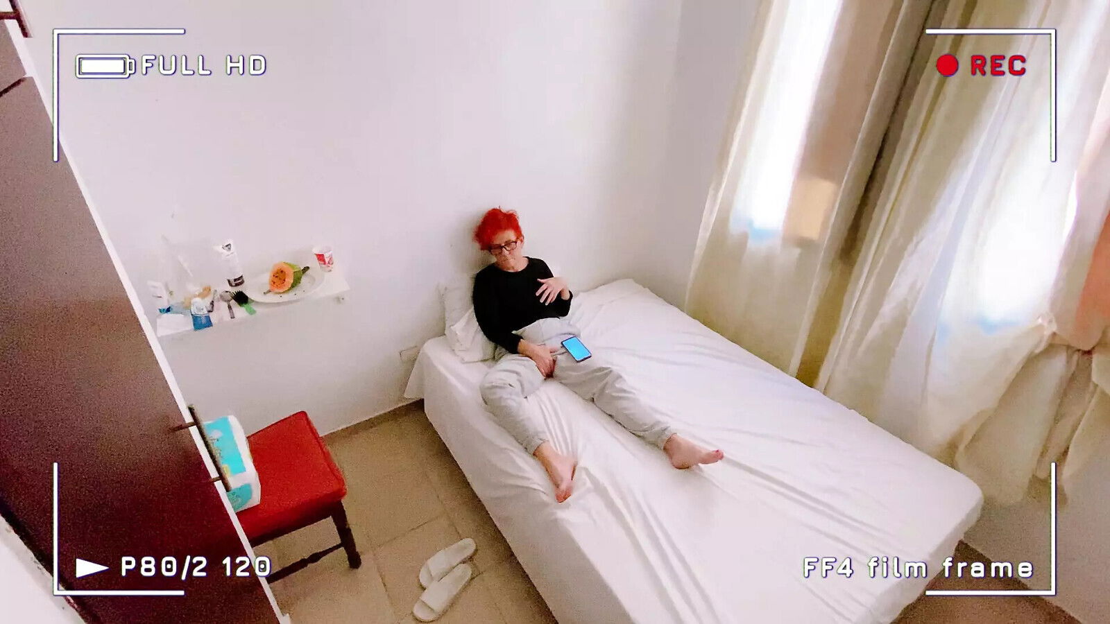 Milf caught mastubating