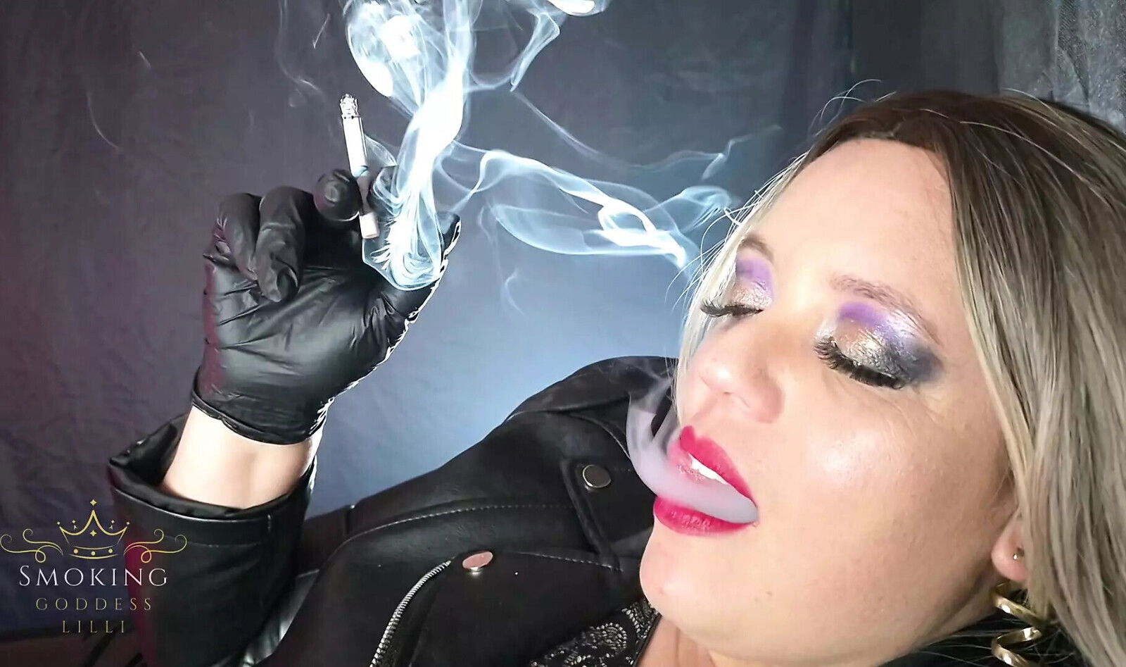 Exhaling Desire: Smoking Goddess Tease
