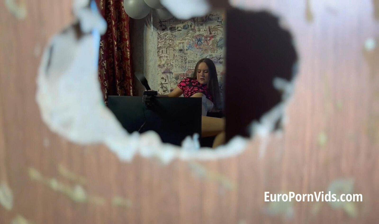 Husband catches young wife working doing show