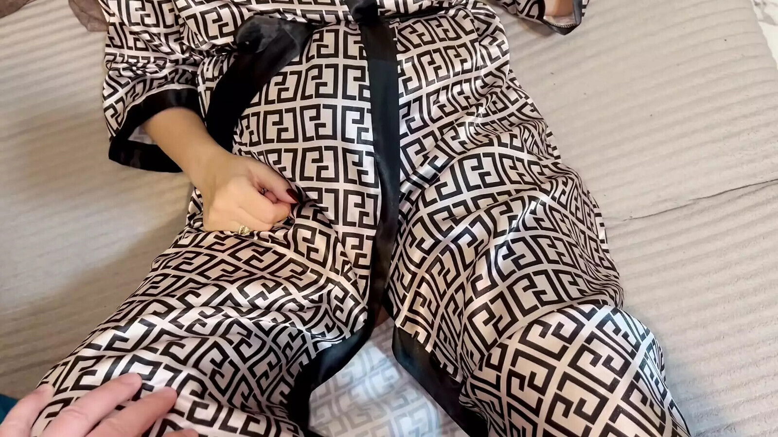 beautiful panties stockings brought orgasm, then inserted unit into cummed with