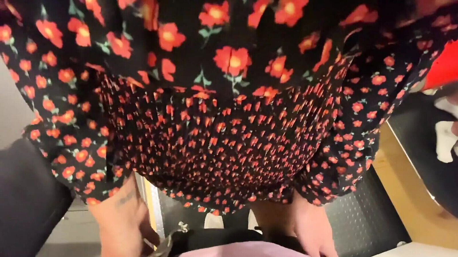 Girl Worked Purchase Right Locker Room Shopping Center