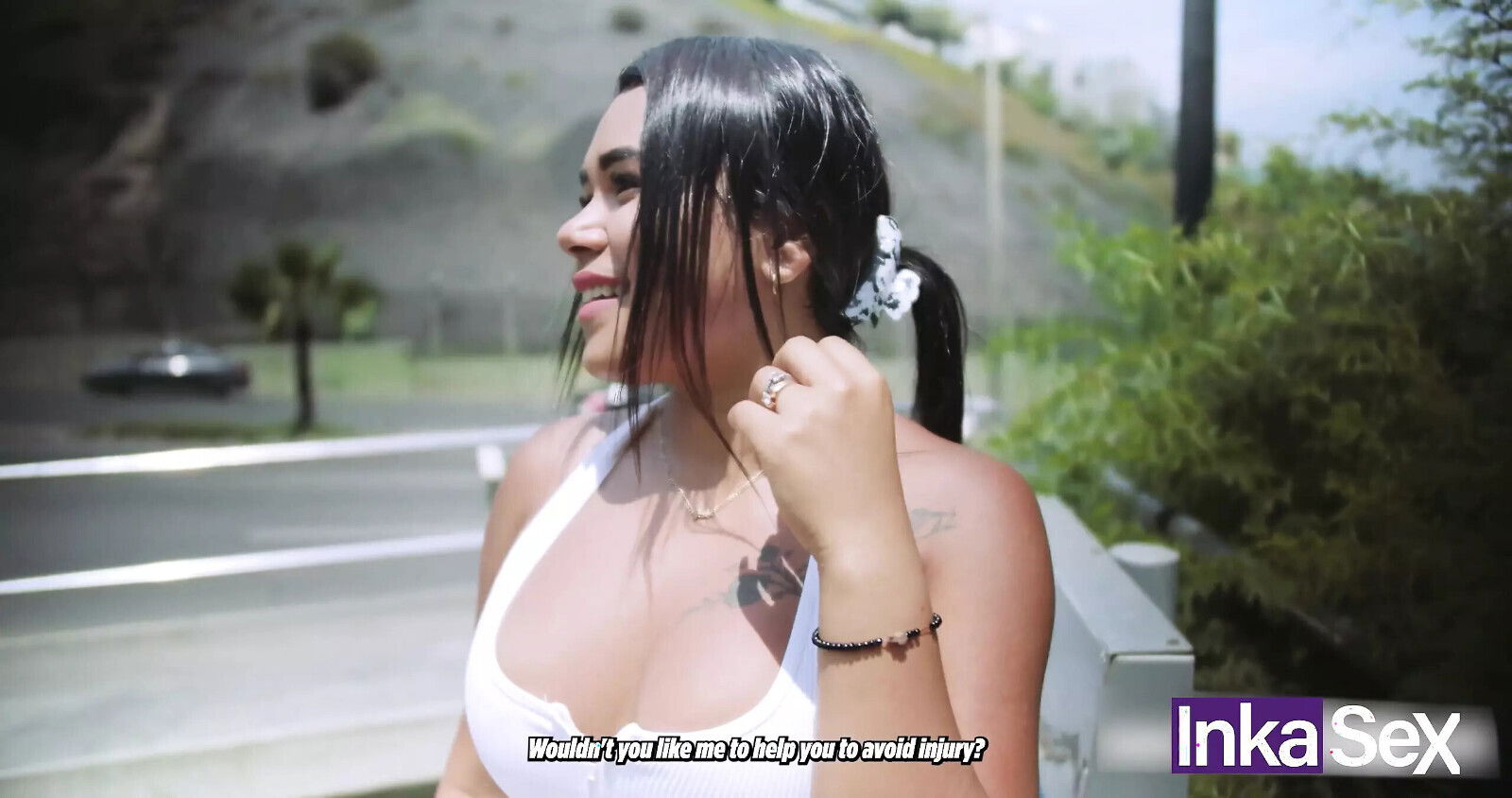 Andrea Andrade Busty Peruvian Jungle Teen Gets Caught Fake Trainer