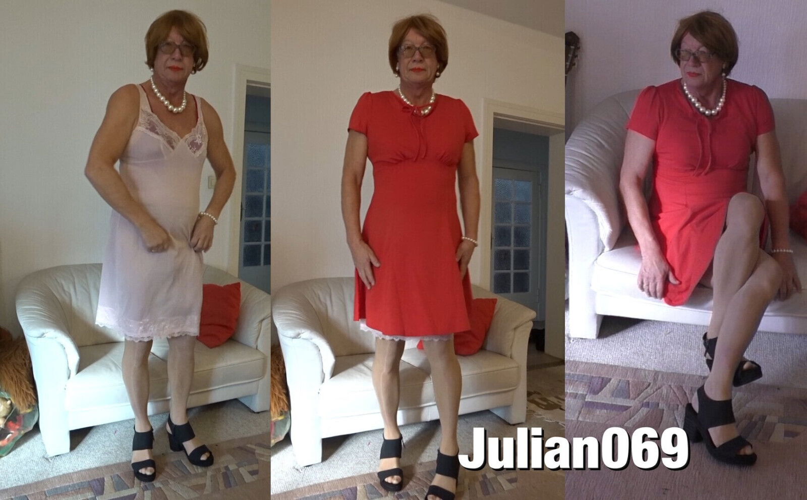 Julian069 Pantyhose, slip, dress