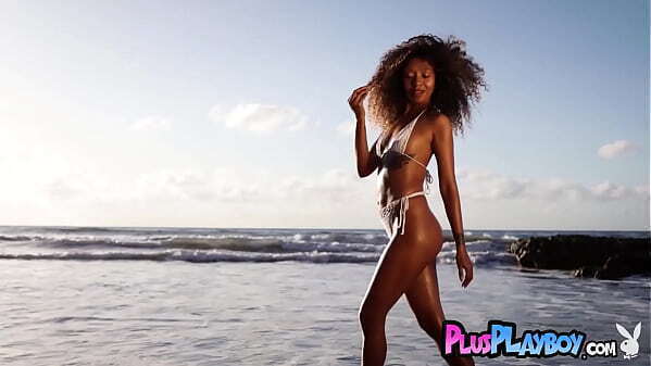 Curly ebony Jossa Nova looks amazing exposed perfect