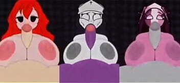 Girlfriend, Taki &amp_ Sarv Titfuck Trio