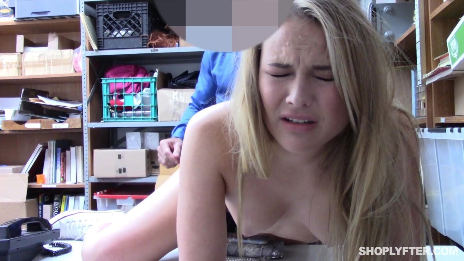 Shoplifting teen gets fucked jizzed punishment