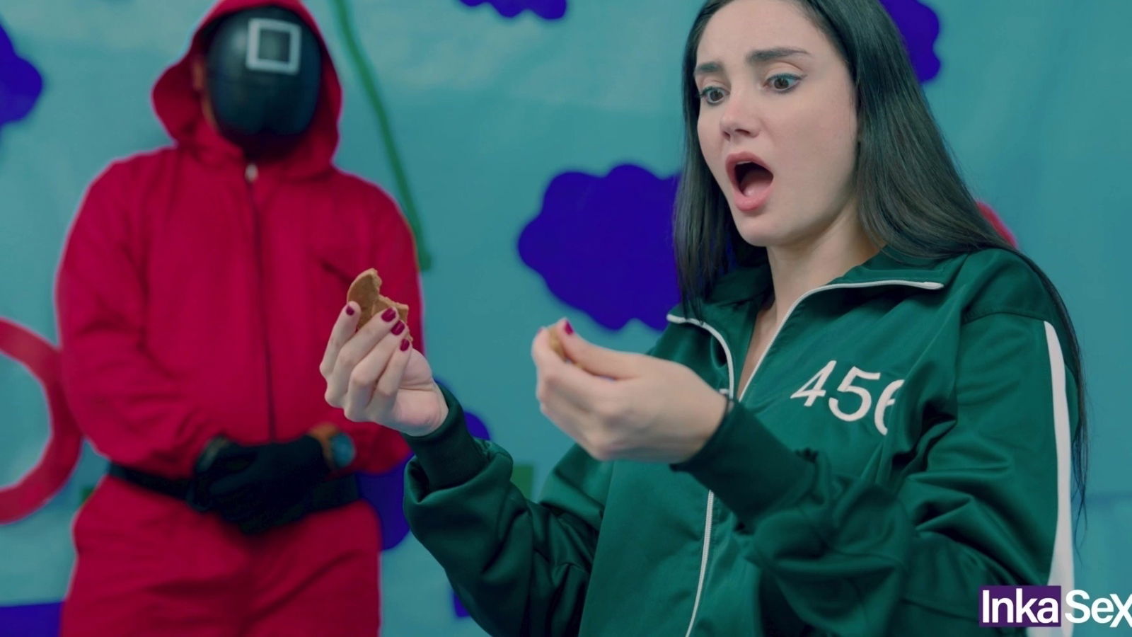 Mexican Squid Game Porn Parody Victoria Camargo gets punished