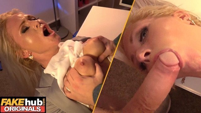 Masked robber takes what wants from office MILF FAKEhub