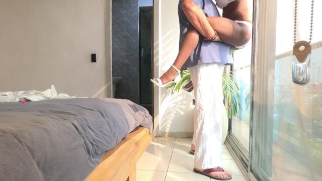 Ebony milf gets pussy eaten white before bagging until cums mouth