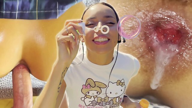 Petite Latina Picked Park Creampie