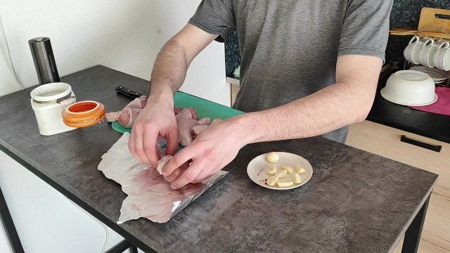 Пюре курицей