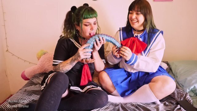 Competencia garganta profunda! Juana Stoner Reyna Tirana, Quien ganará?