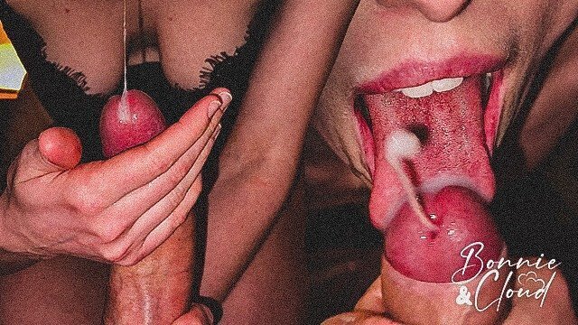 demi-soeur suce prends éjaculation faciale.