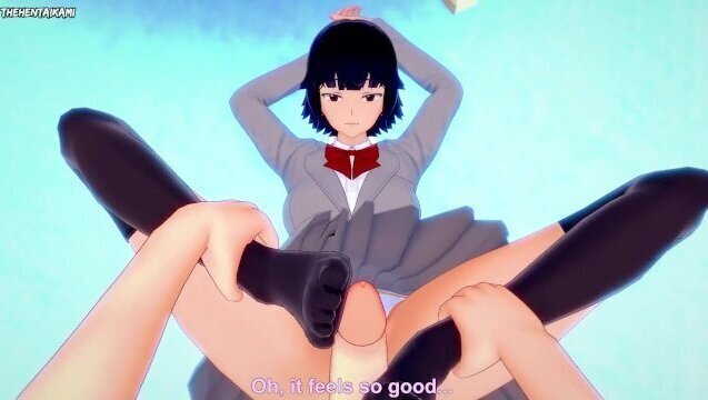 Hentai Footjob from Soifon from Bleach