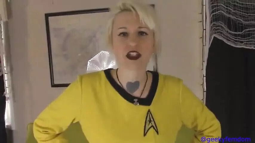 Captain Catches Gooning Holodeck