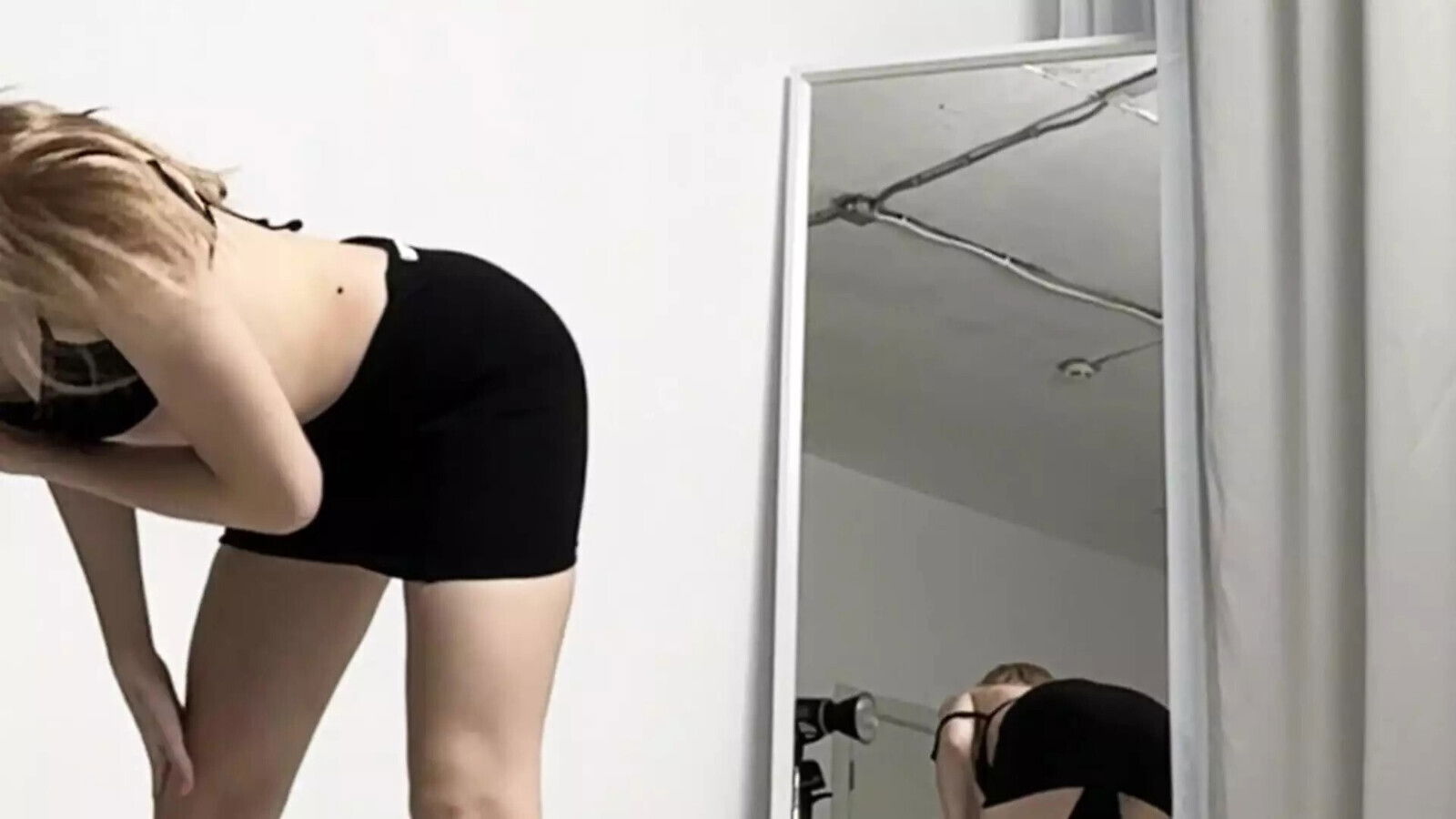 beautiful yoga long legs