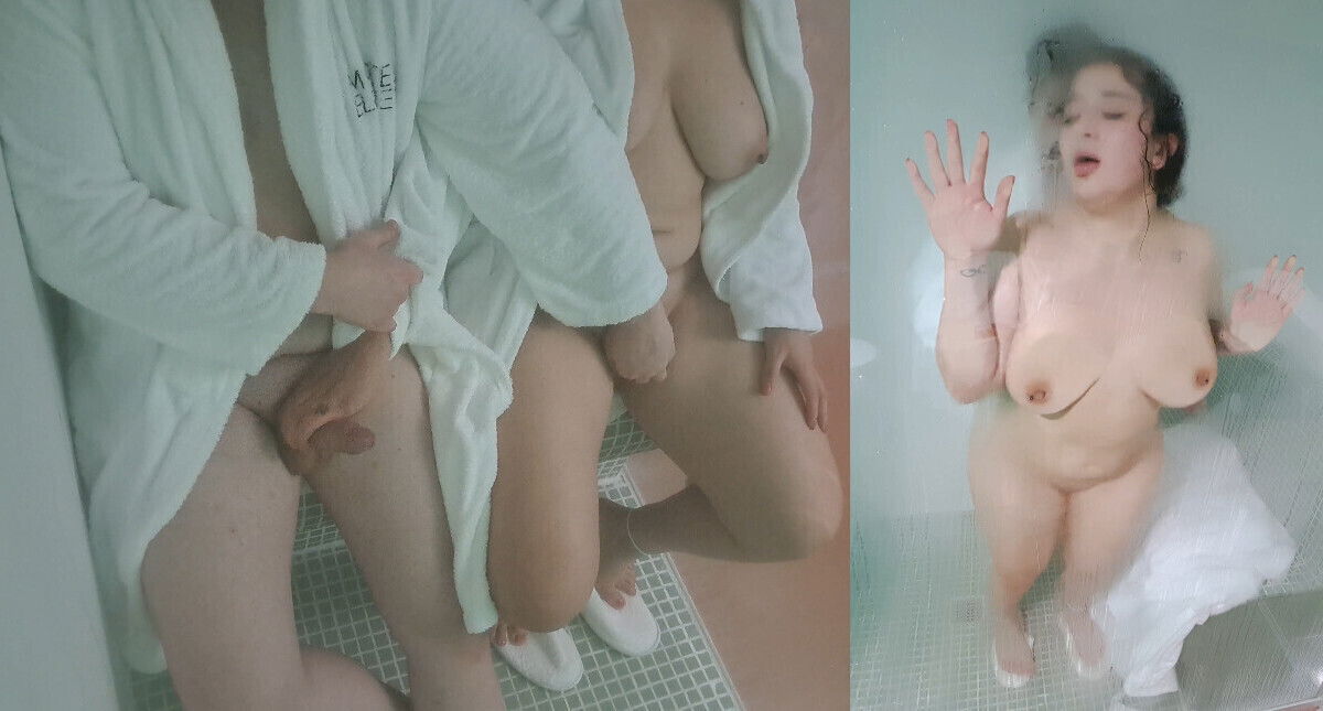 Slut wife fucks stranger sauna