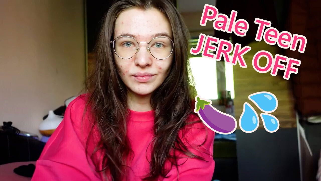Pale Teen Girl gives perfect Jerk Instruction