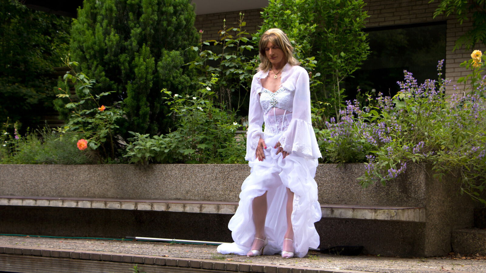 Naughty Bride cameraman excited fucked dirty lingerie