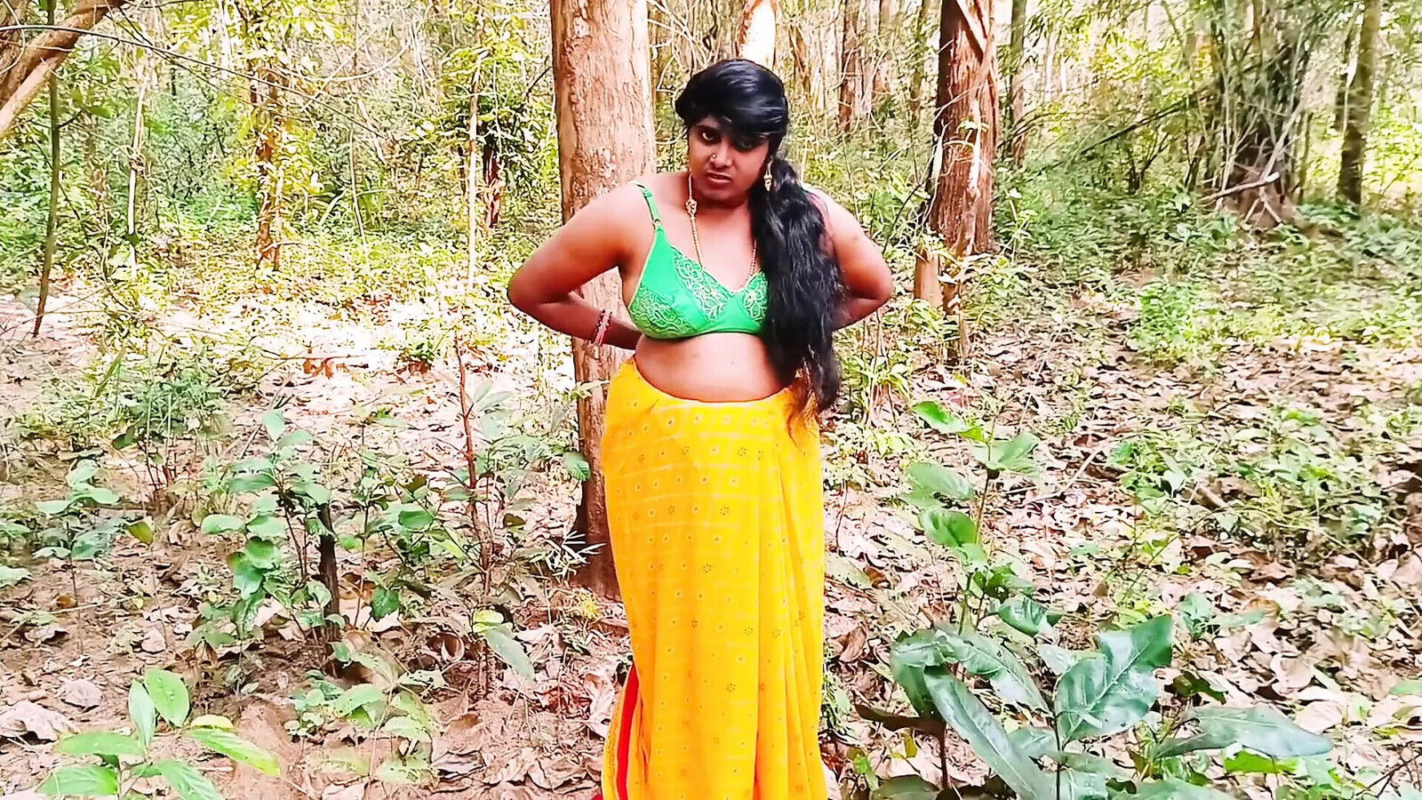 Outdoor Jungle Sex. Desi Bhabi Fucking Husbend's Small Brother Dick Forest. Telugu Dirty Talks.
