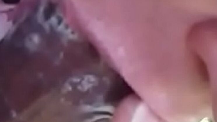 Jenn Sucks Black with Sloppy Blowjob Skills