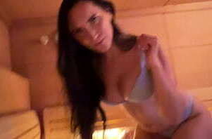 Risky with stepmom sauna