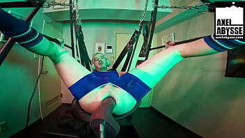 Axel Abysse Solo Masturbates With Monster Dildo