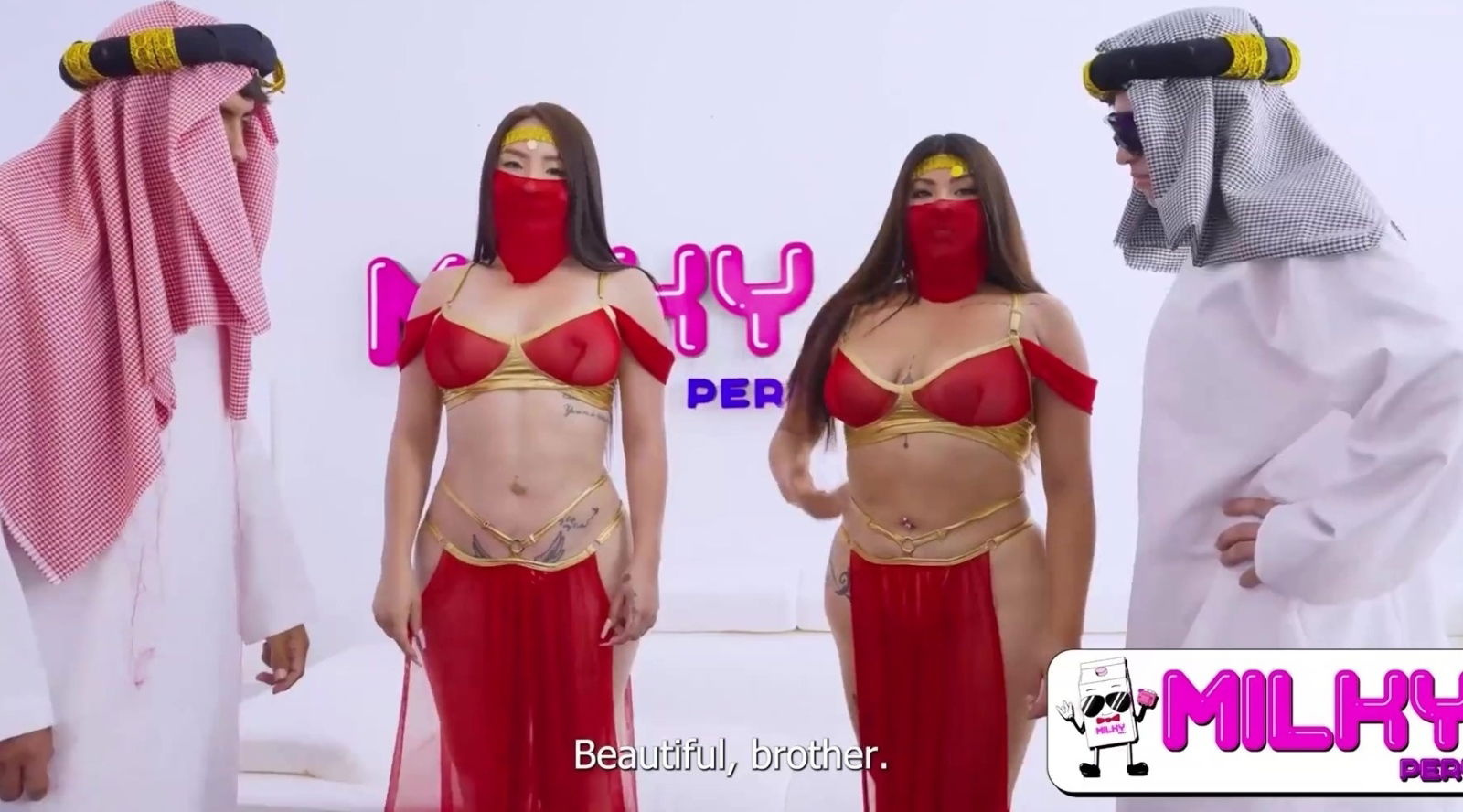 Chubby Busty Phat-assed Latina Chicks Please Sheikhs Crazy 4-some Keep