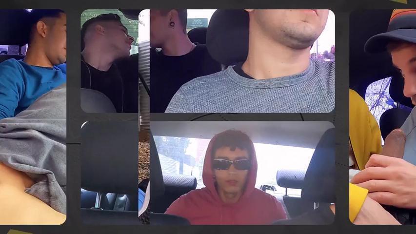 First Date Turns Into Threesome Luca Libra Dimitri Star Their Taxi Driver SayUncle