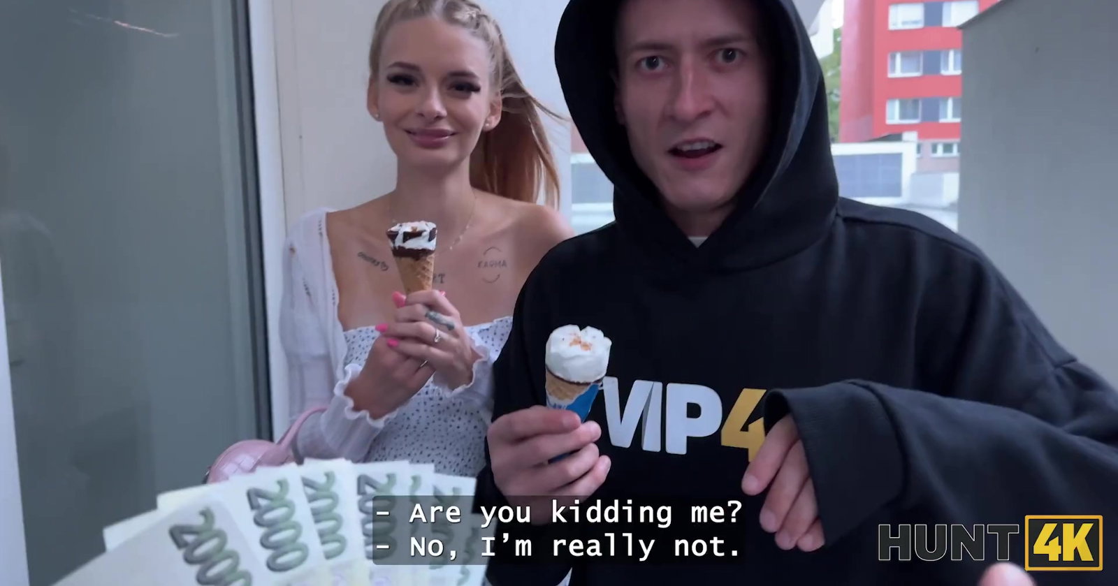 Sexy Slim Busty Blonde Naomi Love Cucks Having With Stranger Money