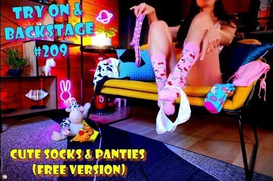 Cute Socks Panties BACKSTAGE #209 (free version)