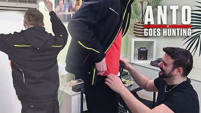 Straight Co-worker previous installer, comes over repair gets blowjob