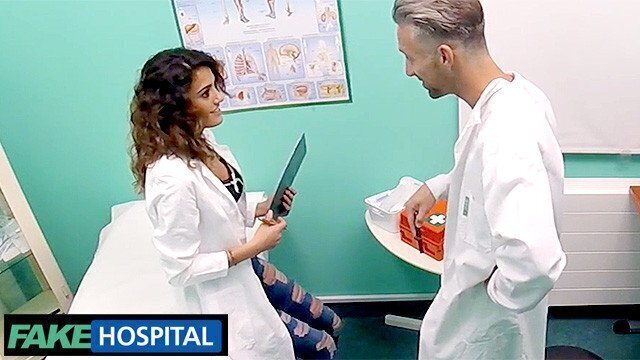 Sexy Medical STUDENT given hand pracial lesson male genitalia Fake Hospital