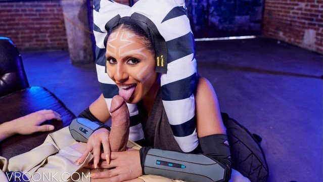 Conk: Ahsoka From Star Wars Blows Rides Anakin's Huge Cosplay Parody pt.1