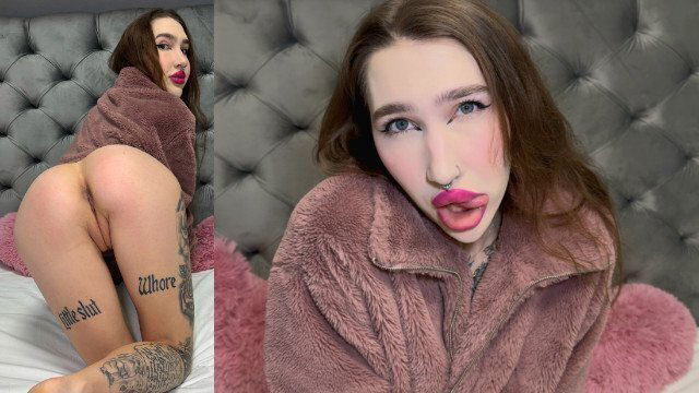 różowym futerku. Odliczanie spustu Ahegao