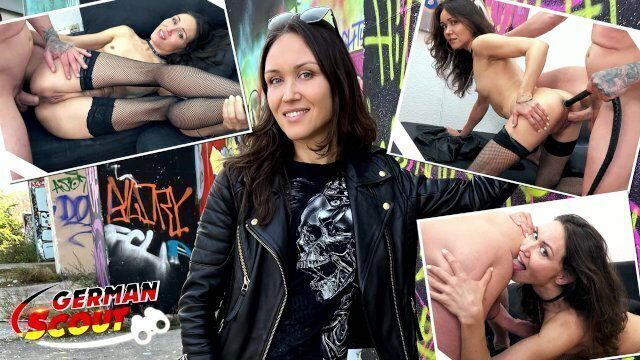 GERMAN SCOUT - DP Anal Sex Casting for small dirty MILF Cougar Kristina Grace