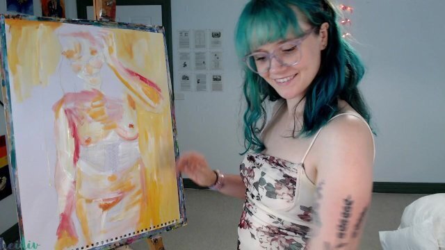 Painting another self portrait