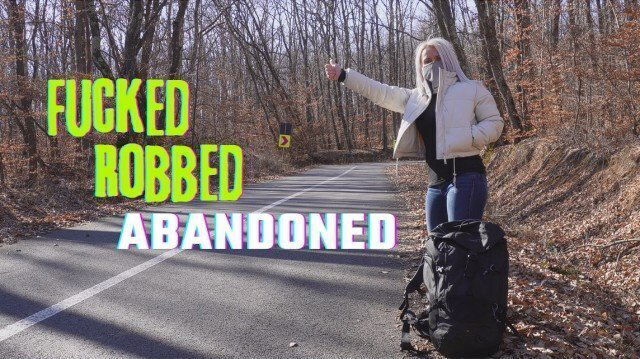 hitchhiker fucked, robbed abandoned road middle forest