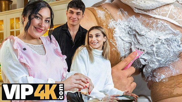 MOMMY4K. Shaving mature pussy ended bathroom fuck