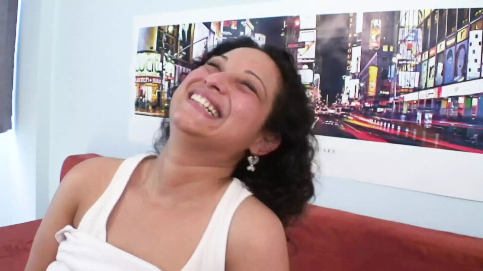 Beautiful sexy brunette woman with tanned body perfect