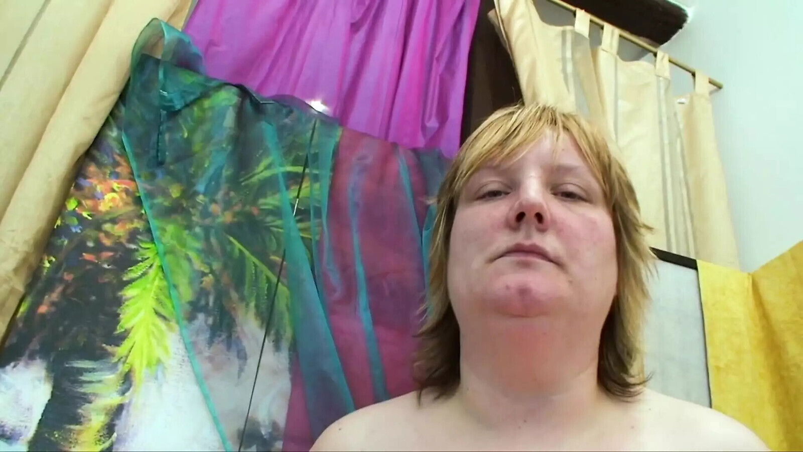 curvy sexy blonde with eager