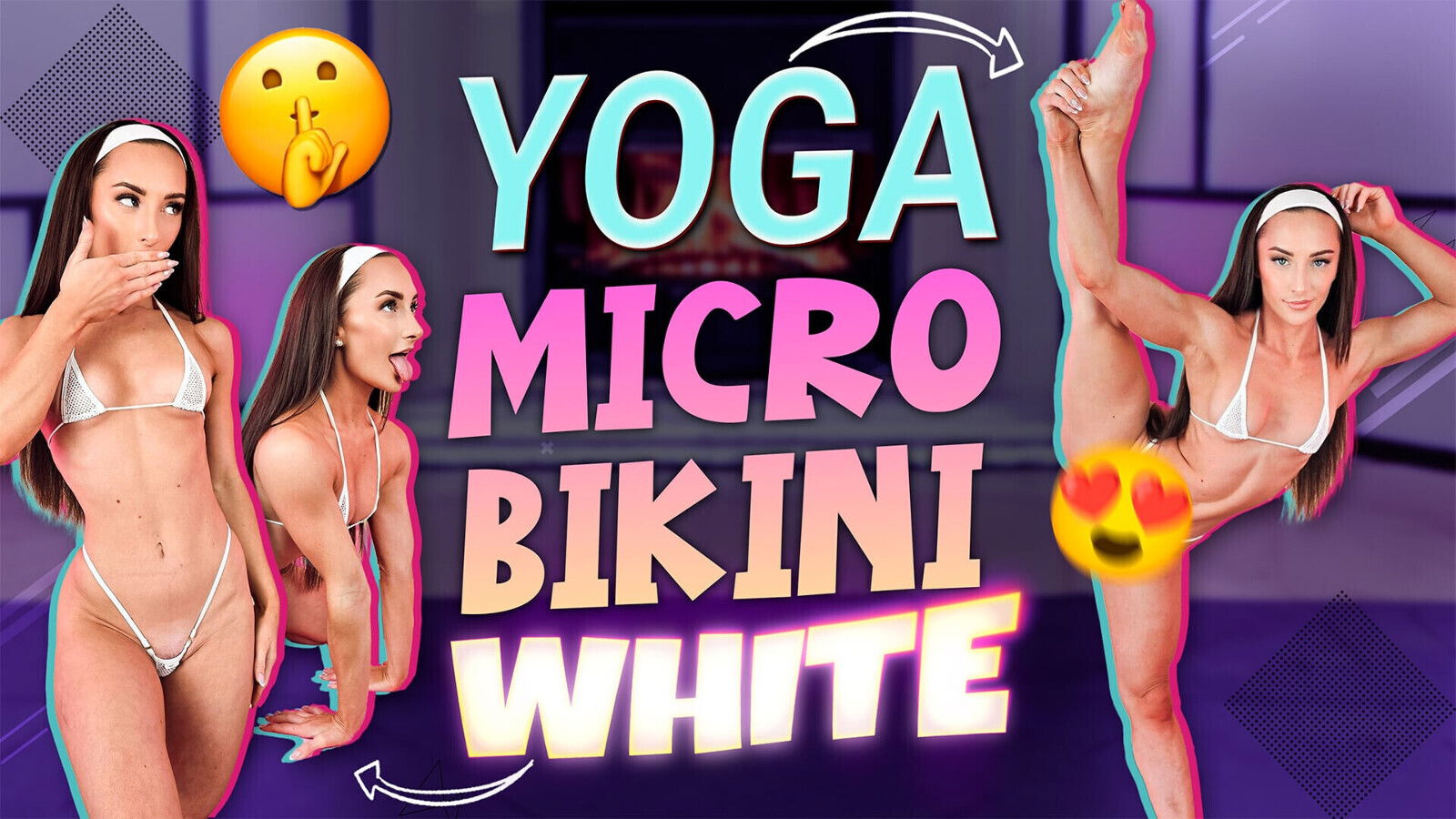 White Microbikini Yoga Hannahjames710