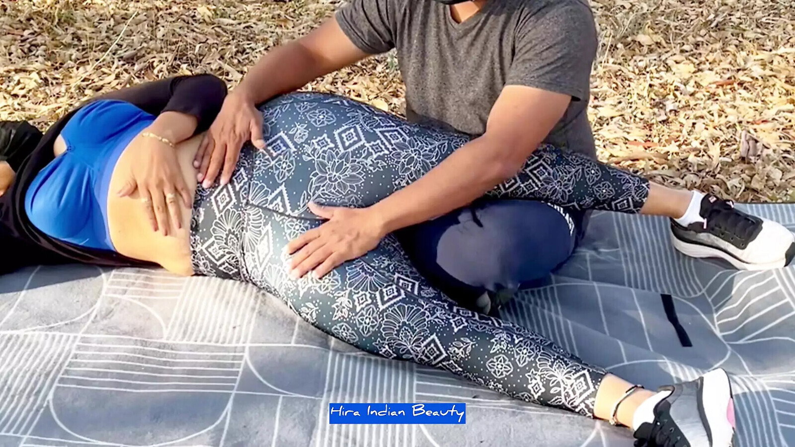 Steamy Outdoor Romance: Desi Wife's Sensual Massages ASMR Picnic Park