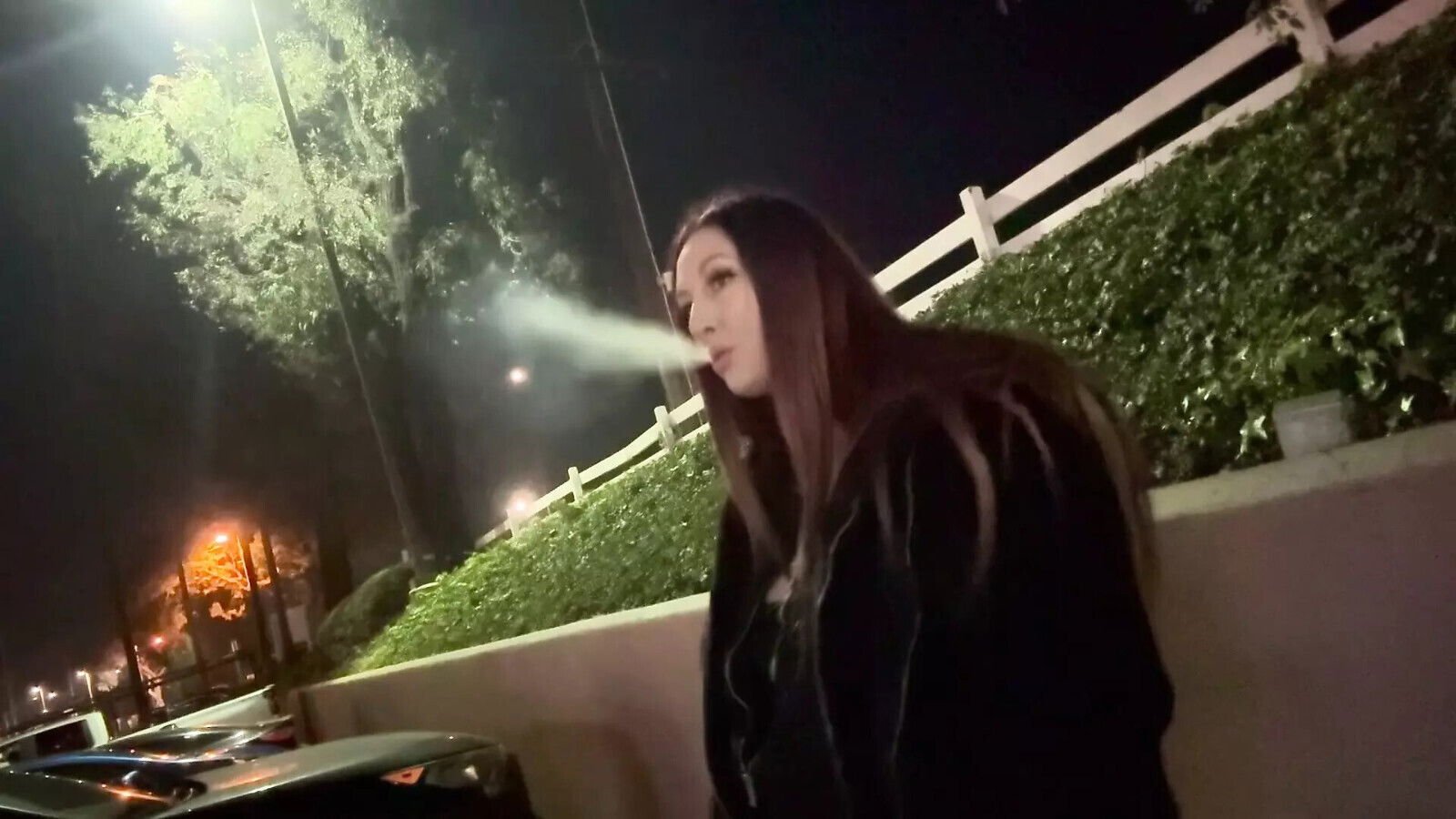 Italian Milf Artemisia Love Cigarette Smoking Fetish Outdoor Long Hair Fetish