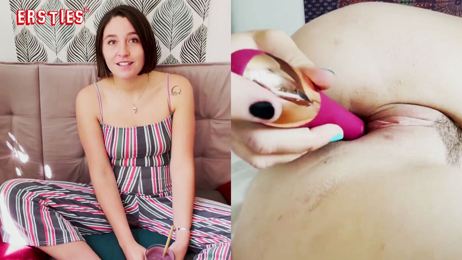 Ersties Sweet Charlie enjoys herself with vibrator