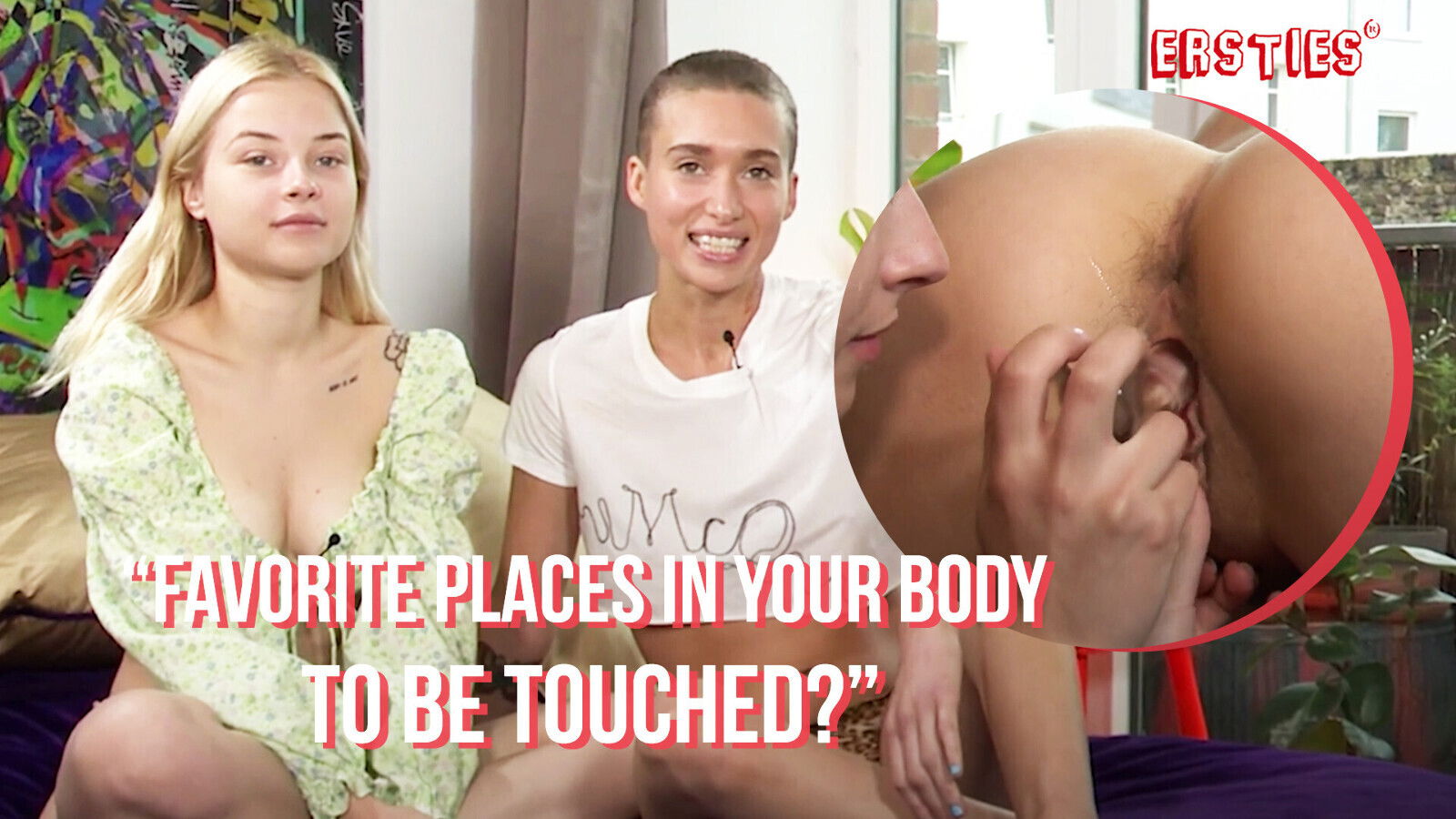 Ersties Blonde Bianca Uses Glass Dildo Jade Make