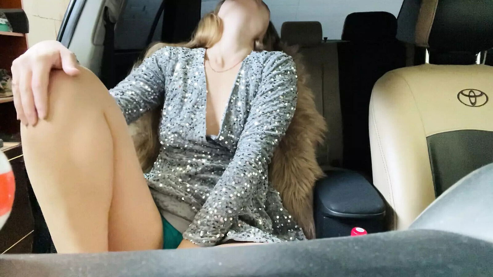 student brought herself orgasm underground parking lot...