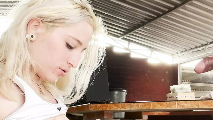 Stepbrother Blackmails Quickie Blonde Teen Ashleysoy01 Takes Rough