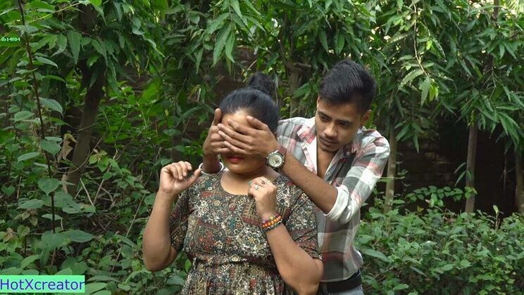 Desi Cheating Wife Romantic Fuck Jungle Indian with Clear Audio