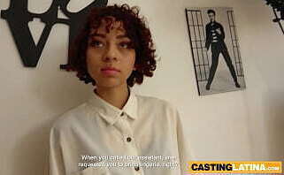 Tiny latina teen Cats exploited casting